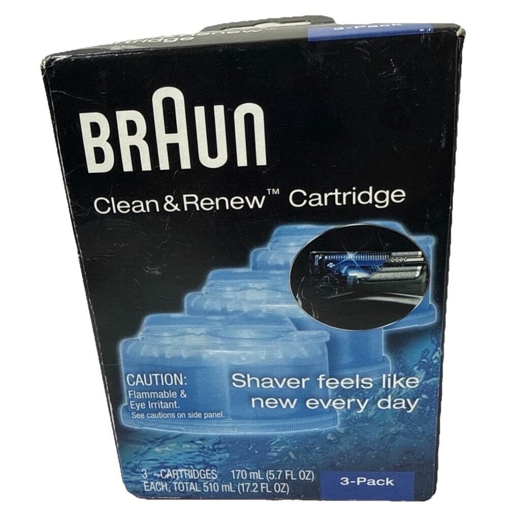 Braun Clean & Renew System Cartridges Refills 3 Pack Model CCR3 NEW
